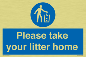Please take your litter home